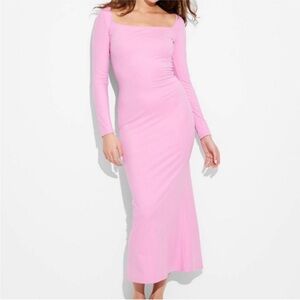 Wild Fable - Long Sleeve ButterBliss Maxi Bodycon Dress Berry Pink - Size Small